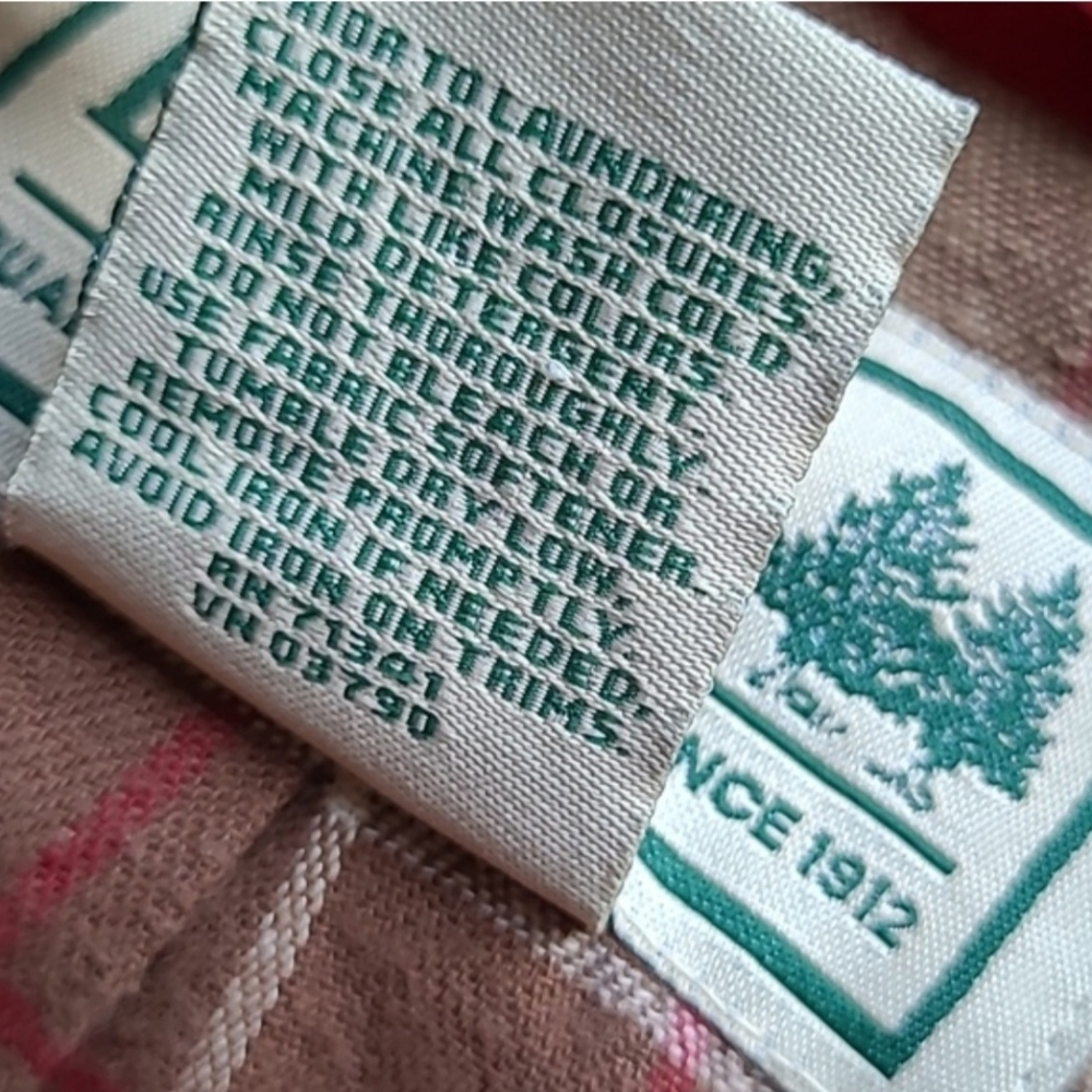 LL Bean Adirondack Chore Barn Utility Jacket Coat Red Brown Wmn 1X - Picture 14 of 16